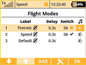 Flight Modes - up to 10